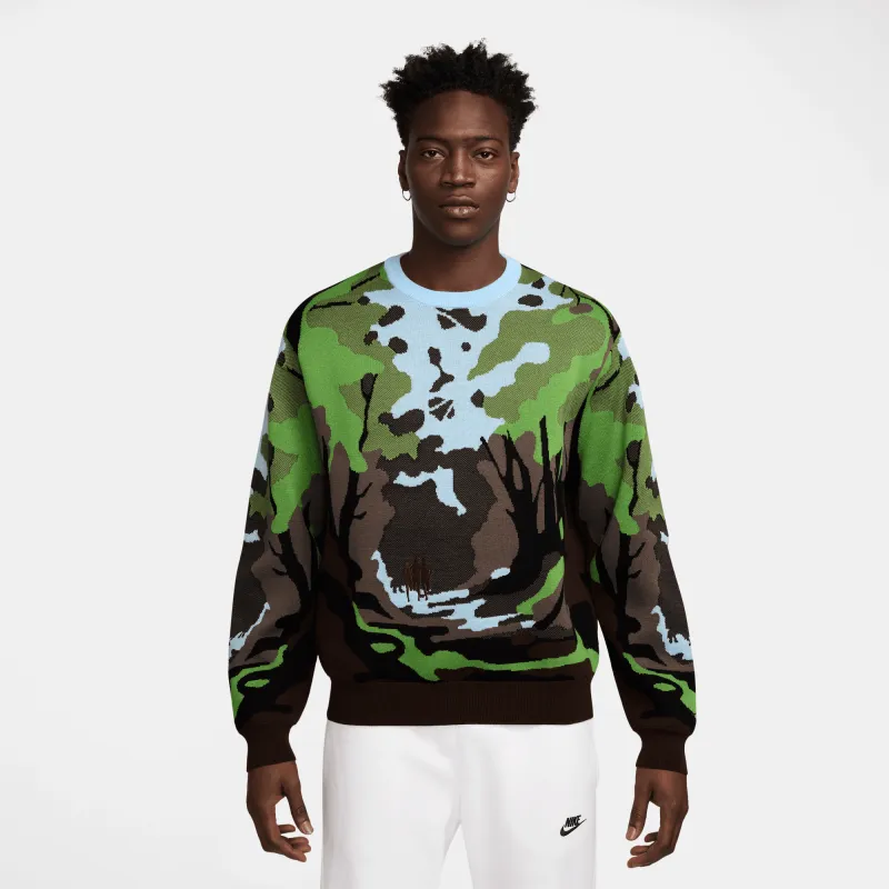 NIKE LIFE WILDERNESS SWEATER - CELESTINE BLUE / CHLOROPHYLL sold by Lapstone & Hammer