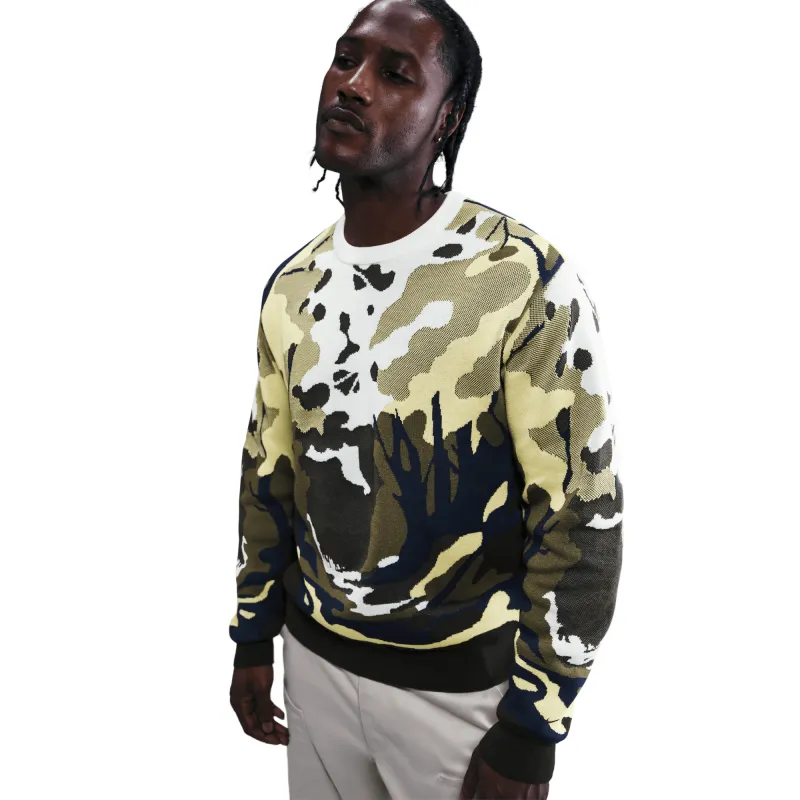 NIKE LIFE WILDERNESS SWEATER - SAIL / SOFT YELLOW sold by Lapstone & Hammer