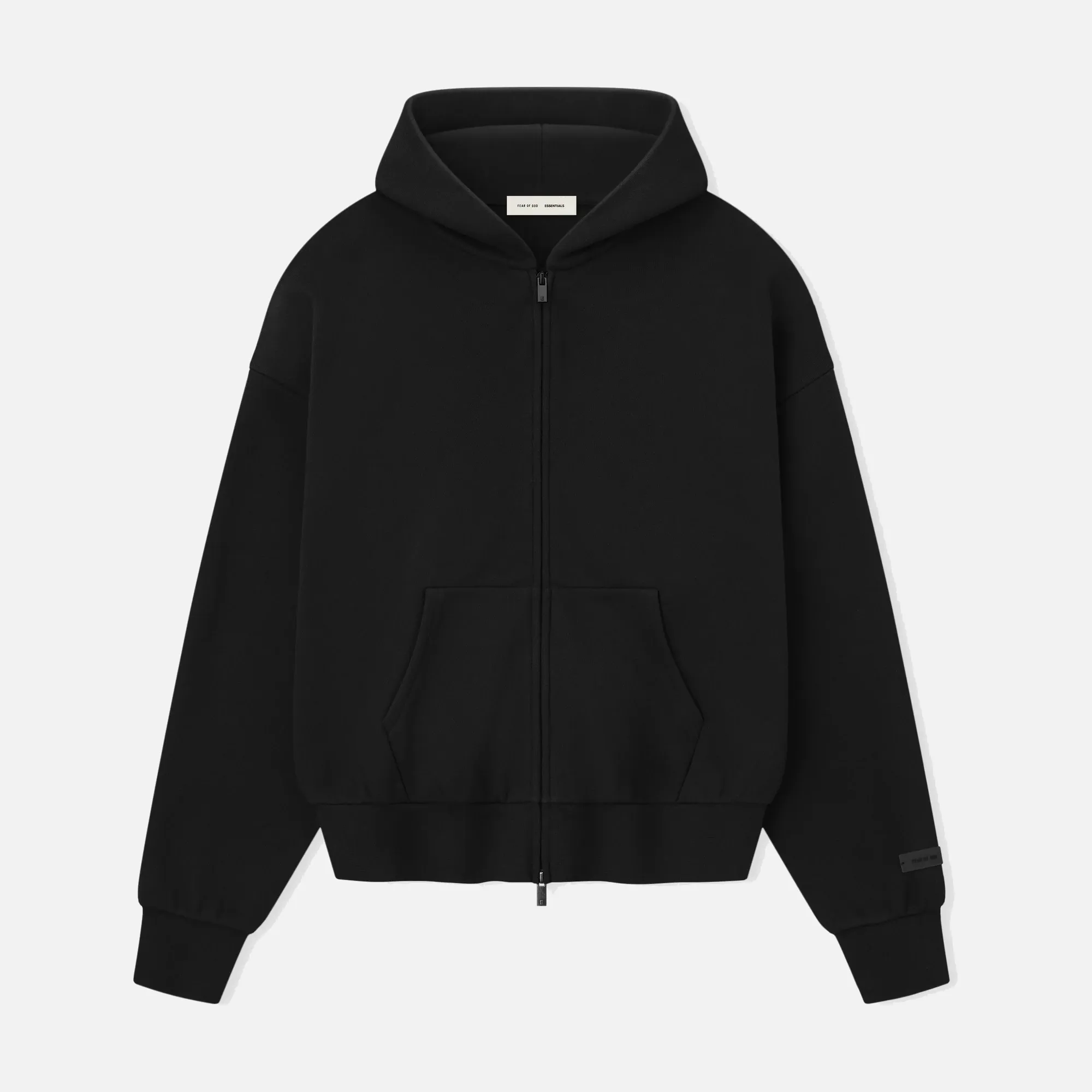 CLASSIC FLEECE FULL ZIP HOODIE - JET BLACK sold by Lapstone & Hammer