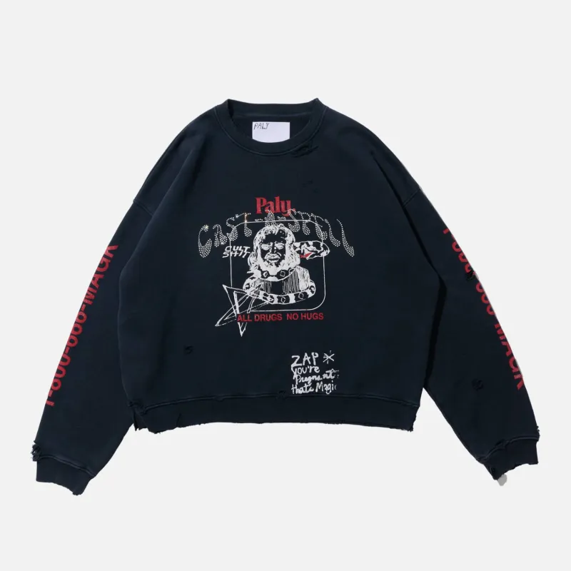 CAST-A-SPELL CREWNECK - BLACK sold by Lapstone & Hammer