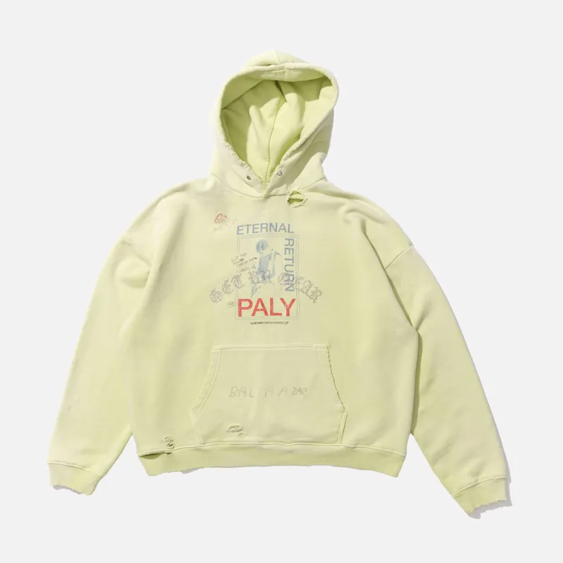 ETERNAL RETURN HOODED SWEATSHIRT - LIGHT GREEN sold by Lapstone & Hammer