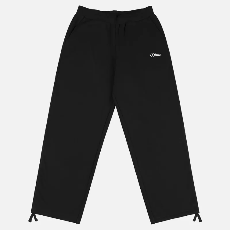 CURSIVE SMALL LOGO SWEATPANTS - BLACK sold by Lapstone & Hammer