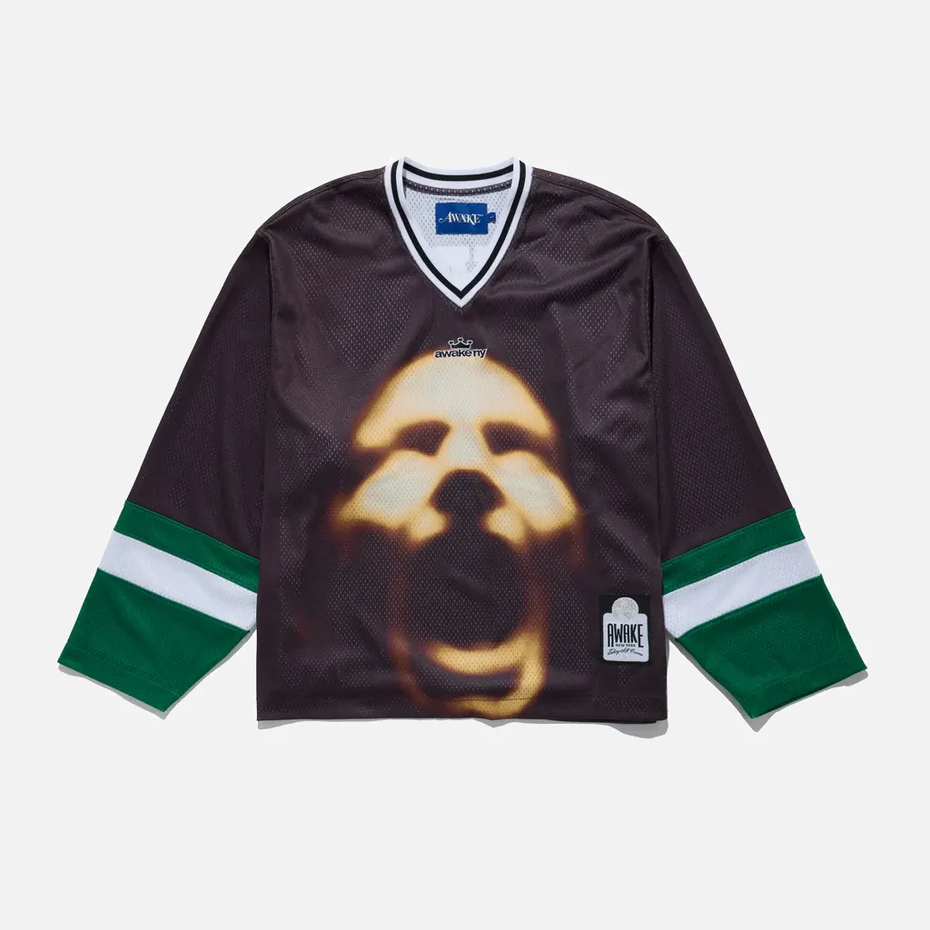 CROWN LOGO HOCKEY JERSEY - BROWN sold by Lapstone & Hammer