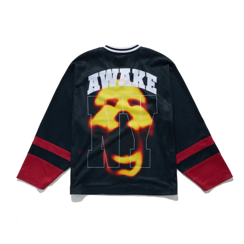 CROWN LOGO HOCKEY JERSEY - BLACK sold by Lapstone & Hammer