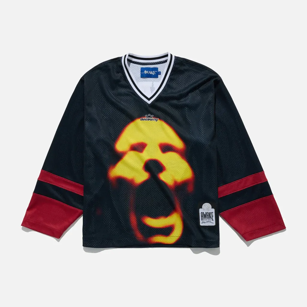 CROWN LOGO HOCKEY JERSEY - BLACK sold by Lapstone & Hammer product image thumbnail 2