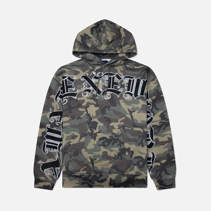 OLD ENGLISH HOODIE - CAMO sold by Lapstone & Hammer