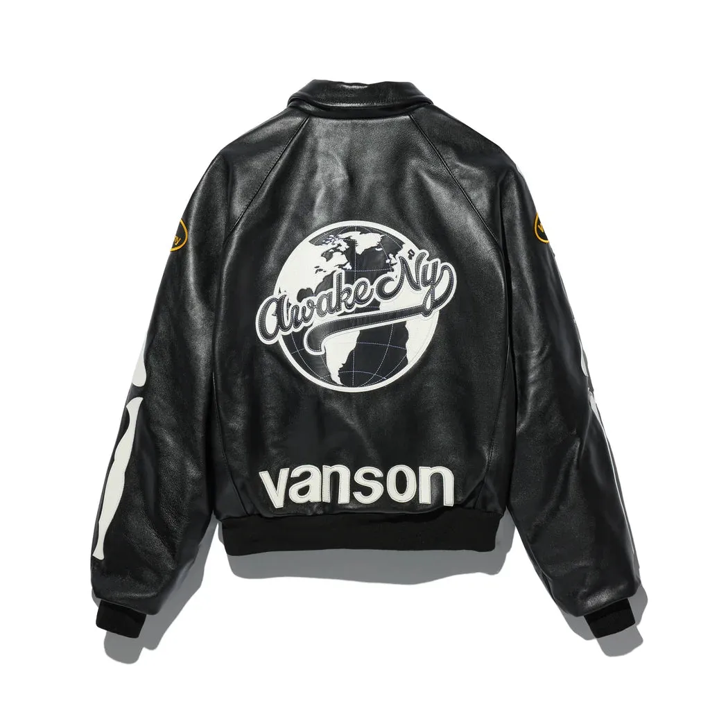 VANSON STADIUM TEAM JACKET - BLACK sold by Lapstone & Hammer product image thumbnail 2