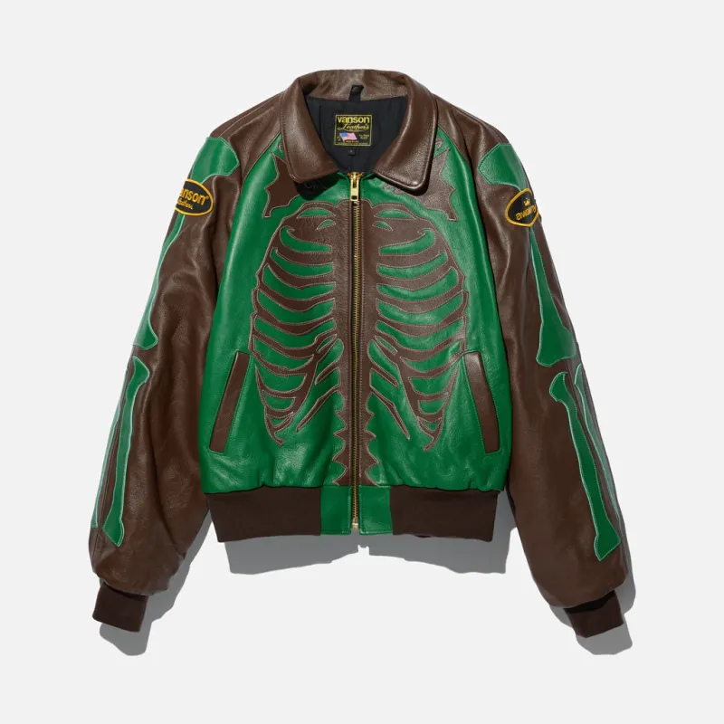 VANSON STADIUM TEAM JACKET - BROWN sold by Lapstone & Hammer