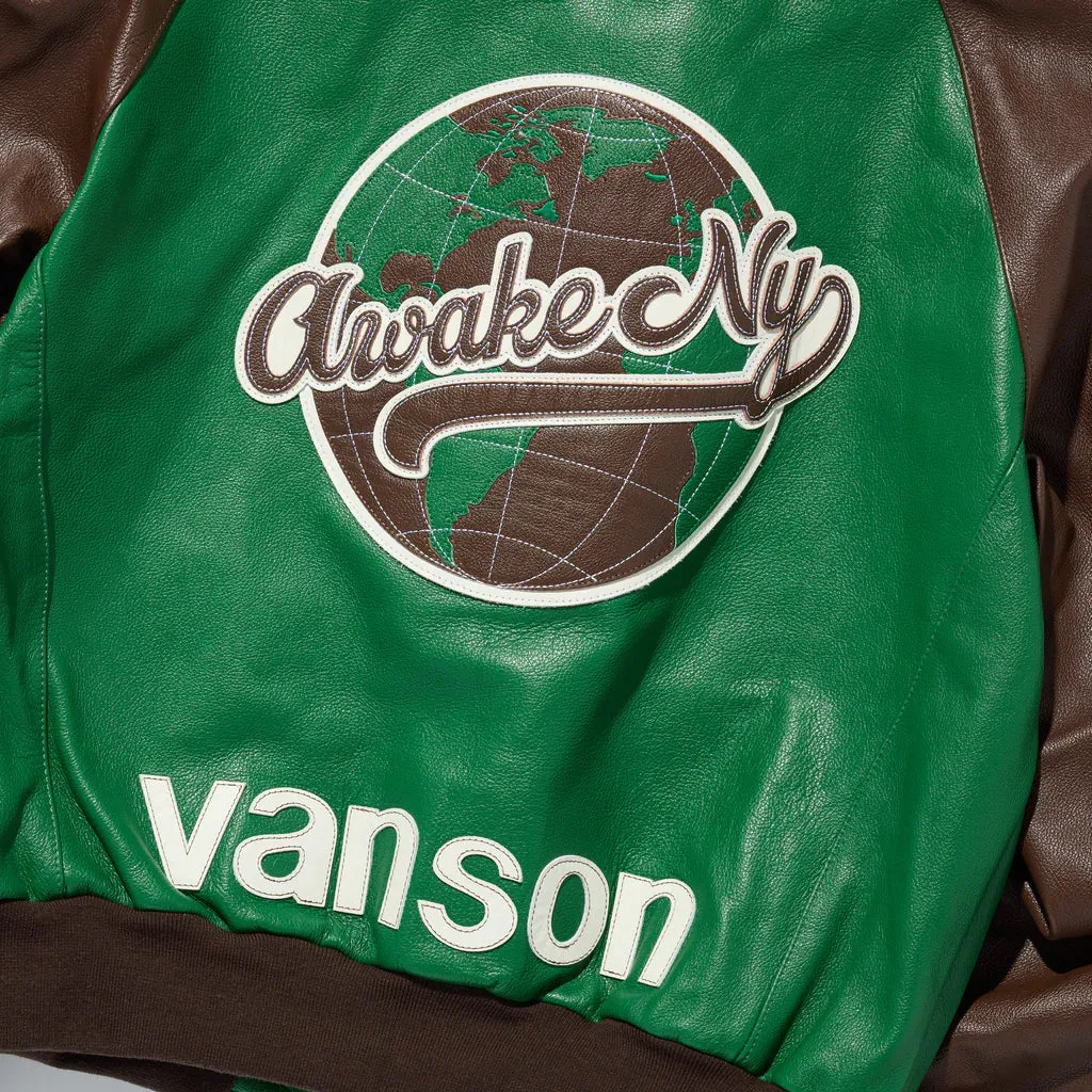 VANSON STADIUM TEAM JACKET - BROWN sold by Lapstone & Hammer product image thumbnail 3