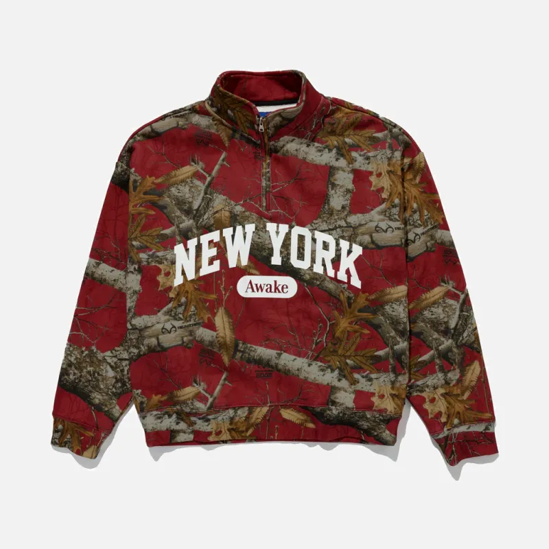 NEW YORK ARCH QUARTER ZIP - MERLOT sold by Lapstone & Hammer