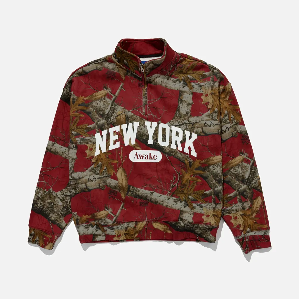 NEW YORK ARCH QUARTER ZIP - MERLOT sold by Lapstone & Hammer