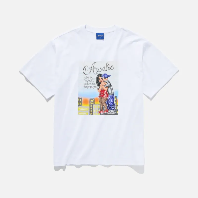 LOVE LETTER TEE - WHITE sold by Lapstone & Hammer
