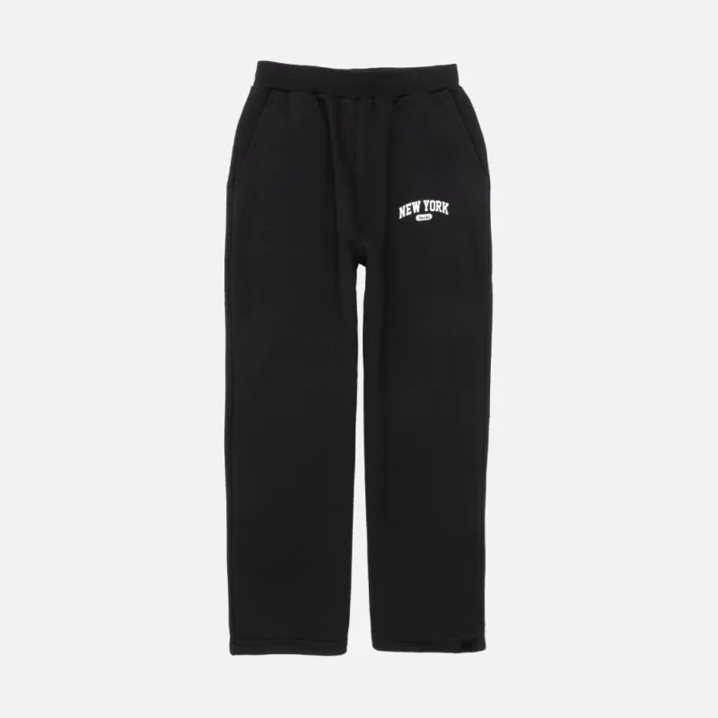 NEW YORK ARCH OPEN HEM SWEATPANT - BLACK sold by Lapstone & Hammer