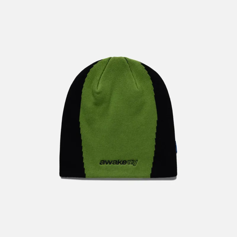 PANEL BEANIE - GREEN sold by Lapstone & Hammer