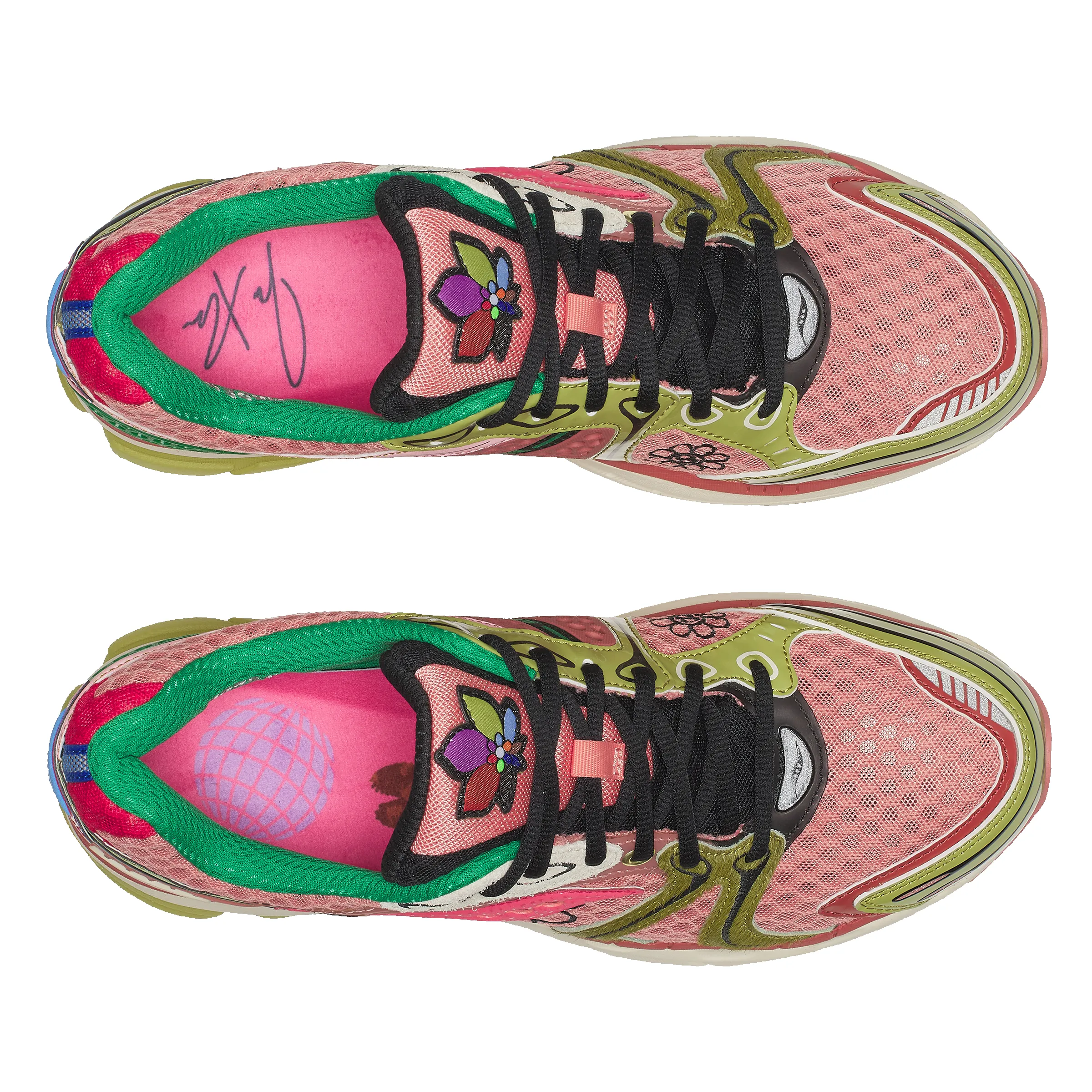 JAE TIPS X SAUCONY PROGRID TRIUMPH 4 "FLOWERS GROW UPTOWN" - VIRGINIA CREEPER sold by Lapstone & Hammer product image thumbnail 5