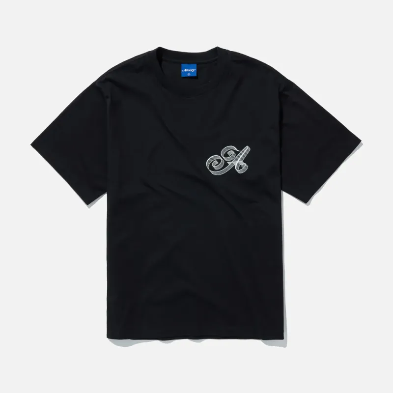 SCRIPT TEE - BLACK sold by Lapstone & Hammer