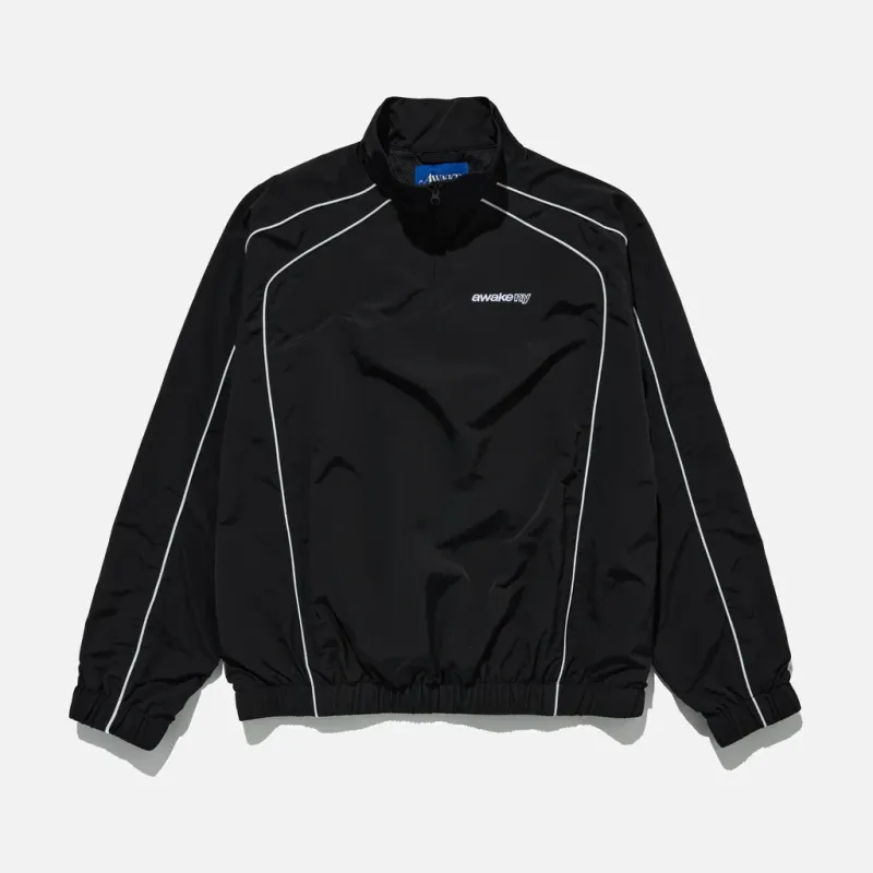 QUARTER ZIP TRACK JACKET - BLACK sold by Lapstone & Hammer