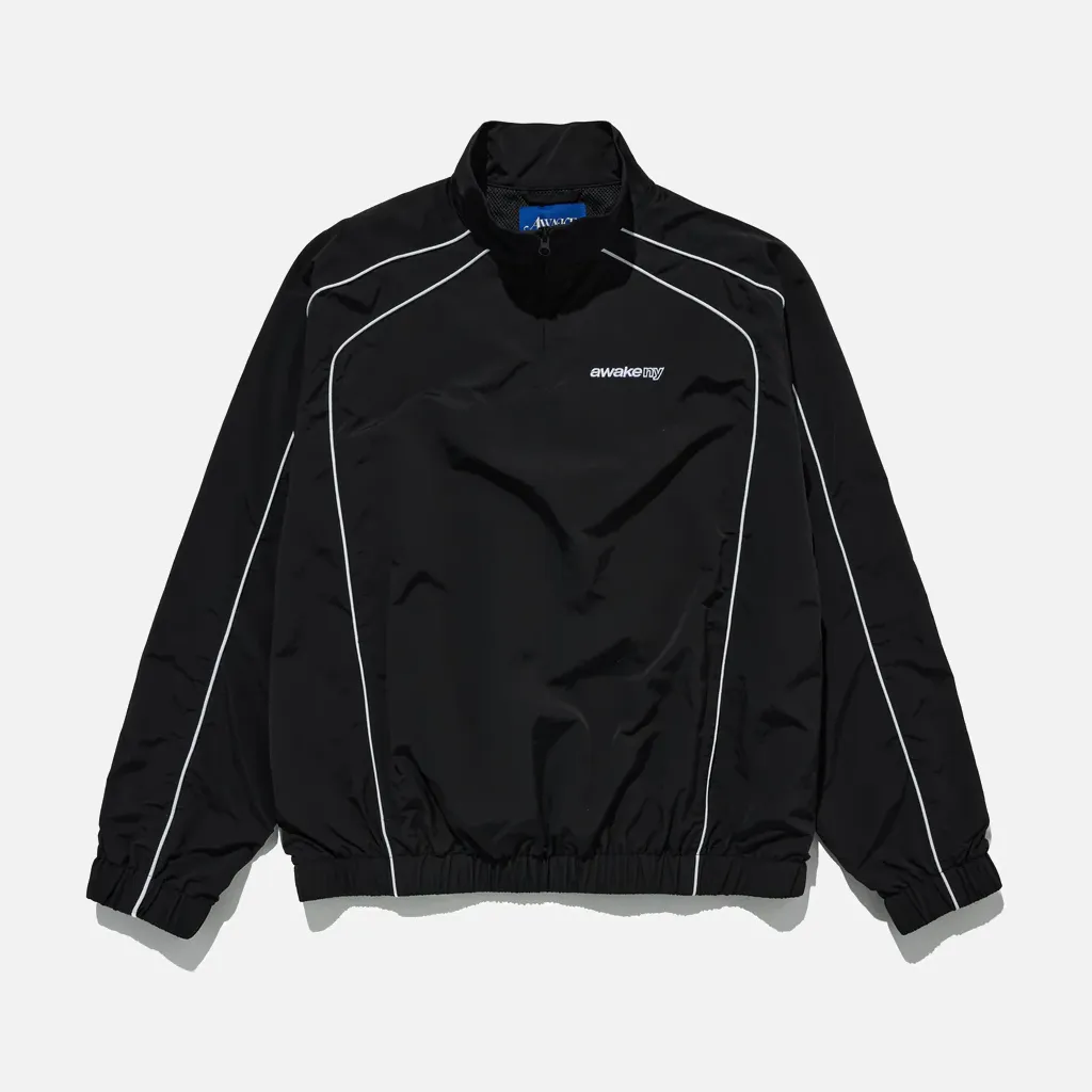 QUARTER ZIP TRACK JACKET - BLACK sold by Lapstone & Hammer