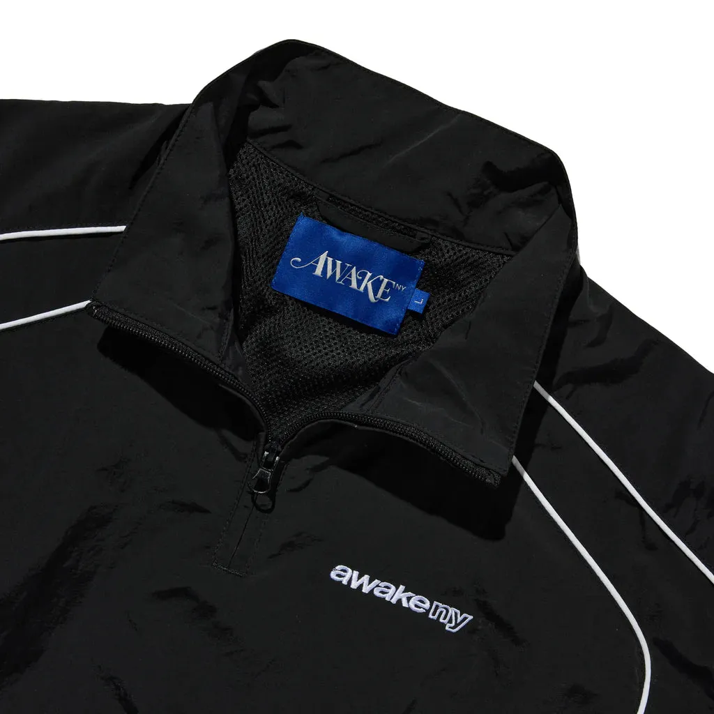 QUARTER ZIP TRACK JACKET - BLACK sold by Lapstone & Hammer product image thumbnail 3