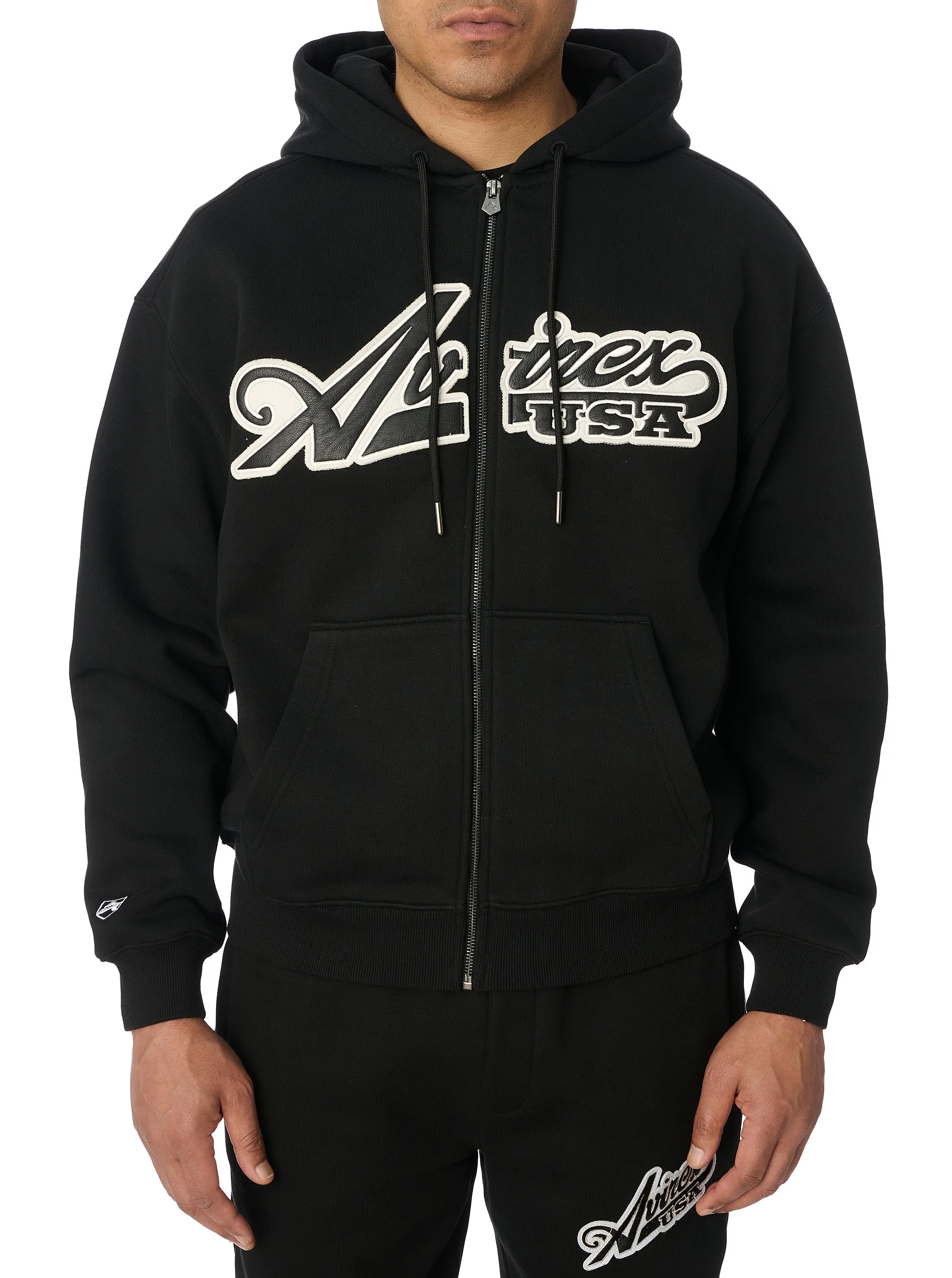 SCRIPT HOODIE - BLACK sold by Lapstone & Hammer product image thumbnail 2