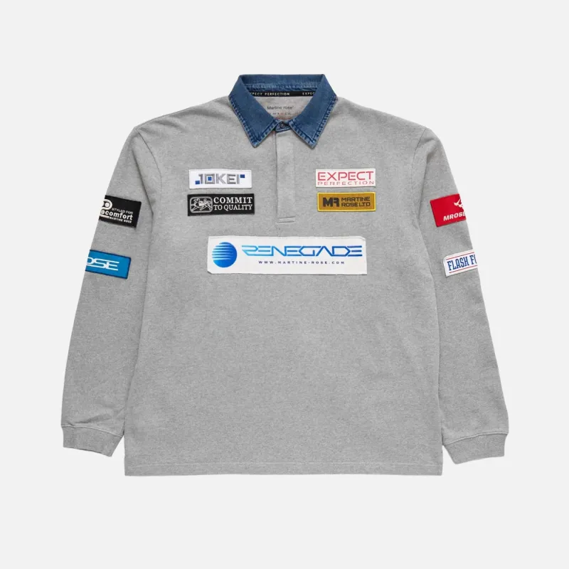 RUGBY POLO - GREY MARL sold by Lapstone & Hammer