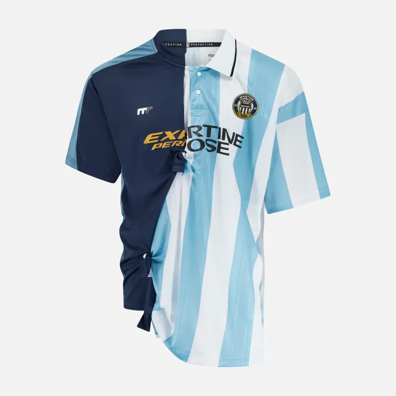 COLLAGE FOOTBALL TOP - BLUE STRIPE sold by Lapstone & Hammer