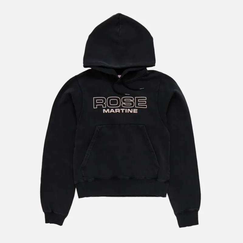 SHRUNKEN HOODIE - WASHED BLACK sold by Lapstone & Hammer