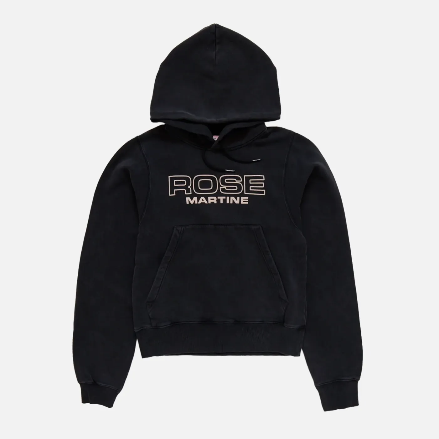 SHRUNKEN HOODIE - WASHED BLACK sold by Lapstone & Hammer