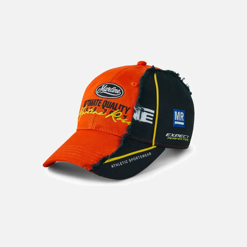 COLLAGE CAP - ORANGE / BLACK sold by Lapstone & Hammer