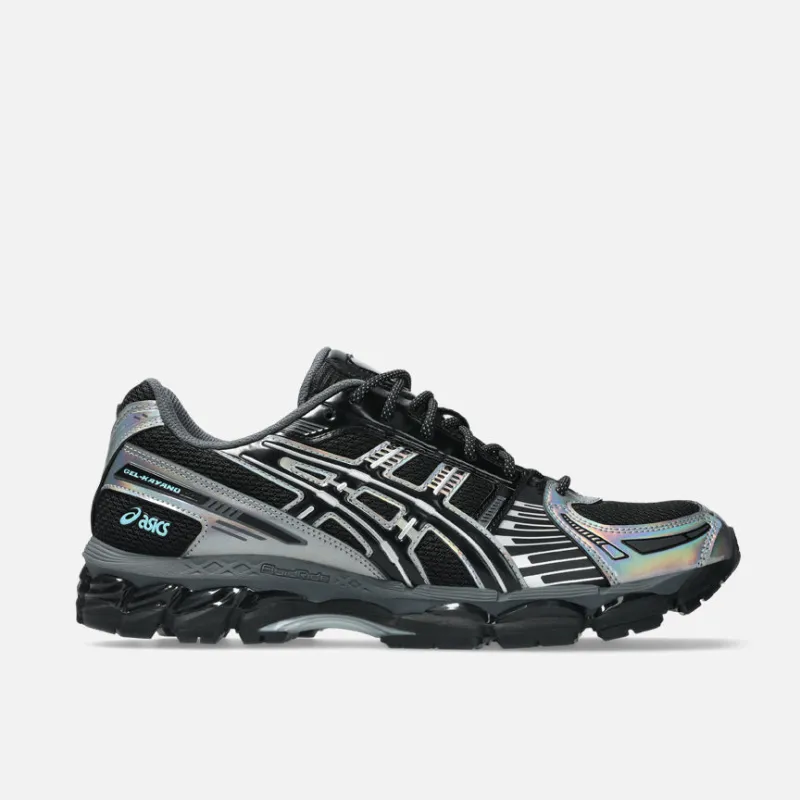 GEL-KAYANO 12.1 - BLACK / PURE SILVER "IRRIDECENT" sold by Lapstone & Hammer
