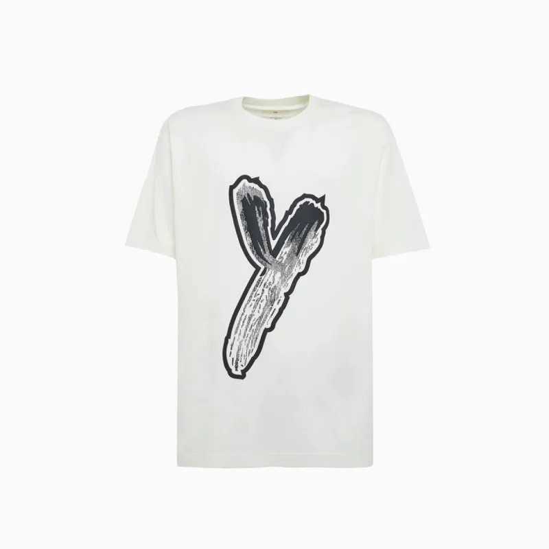 LOGO CREW NECK TEE - WHITE sold by Lapstone & Hammer