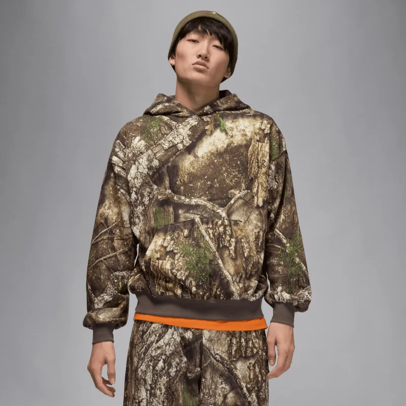 JORDAN BROOKLYN FLEECE REALTREE HOODIE - MEDIUM OLIVE / SAIL sold by Lapstone & Hammer