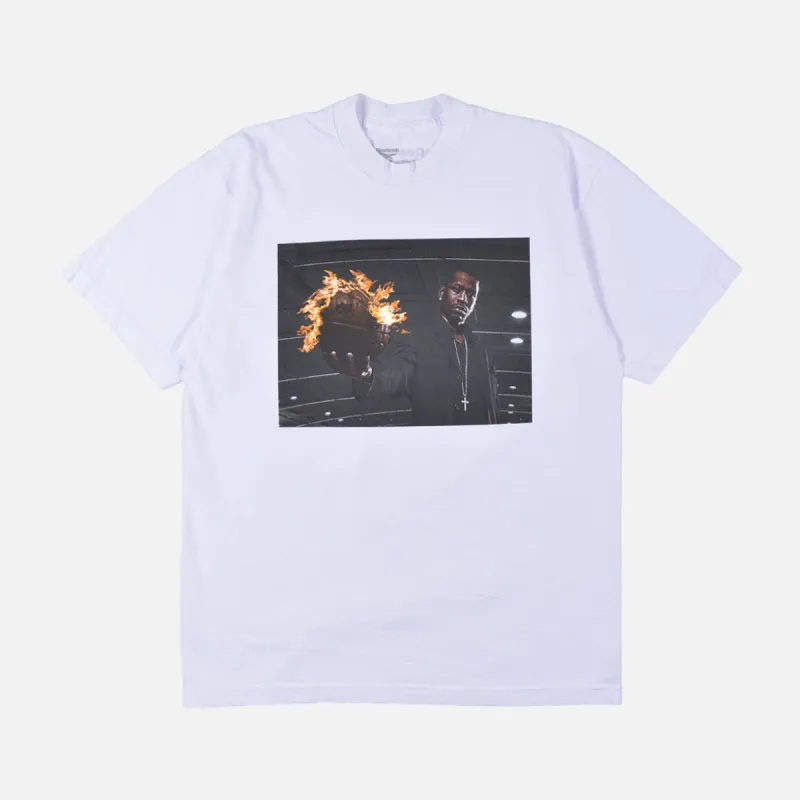 ALLEN IVERSON "FIREBALL" TEE - WHITE sold by Lapstone & Hammer