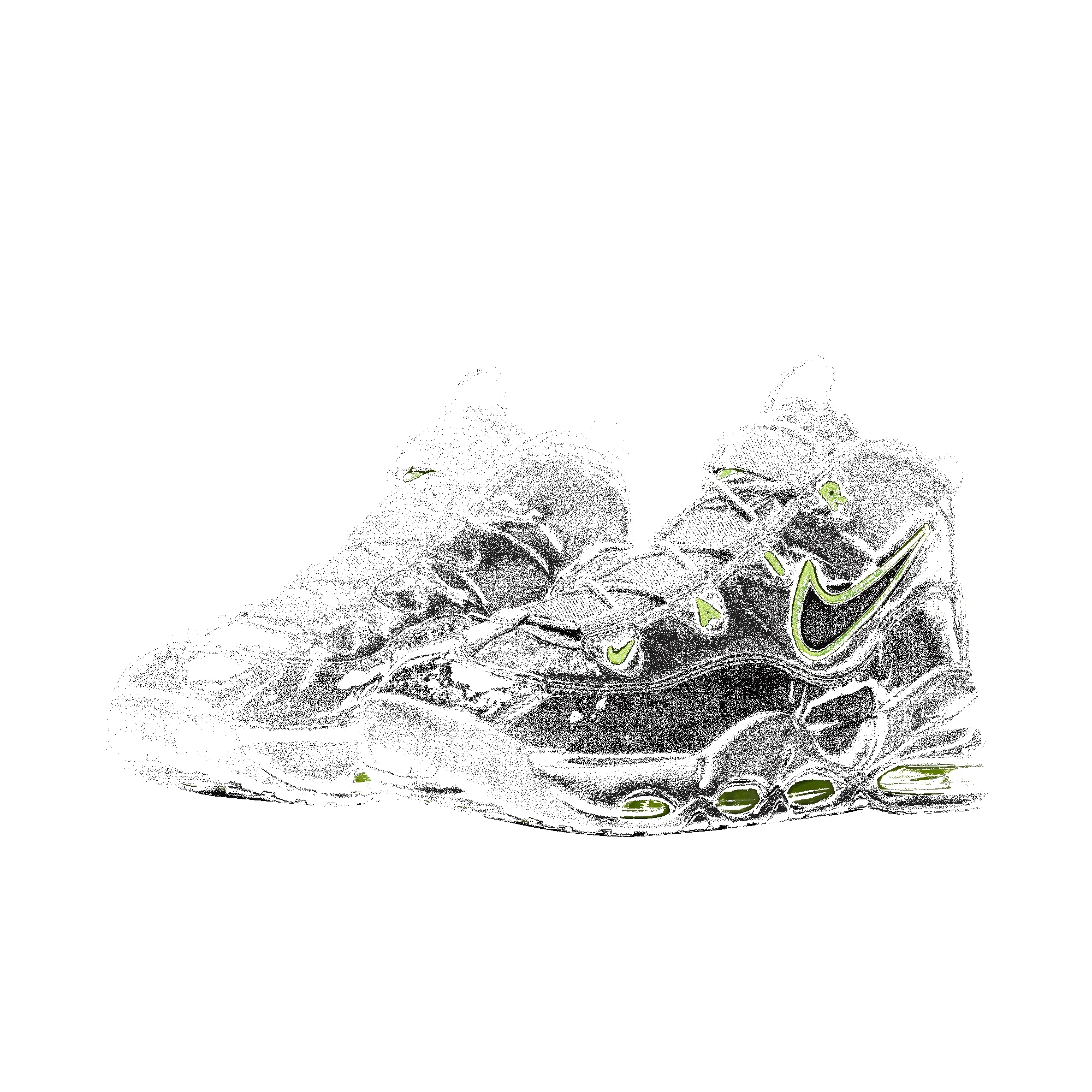 AIR MAX UPTEMPO `95 "BLACK / VOLT" sold by Lapstone & Hammer product image thumbnail 2