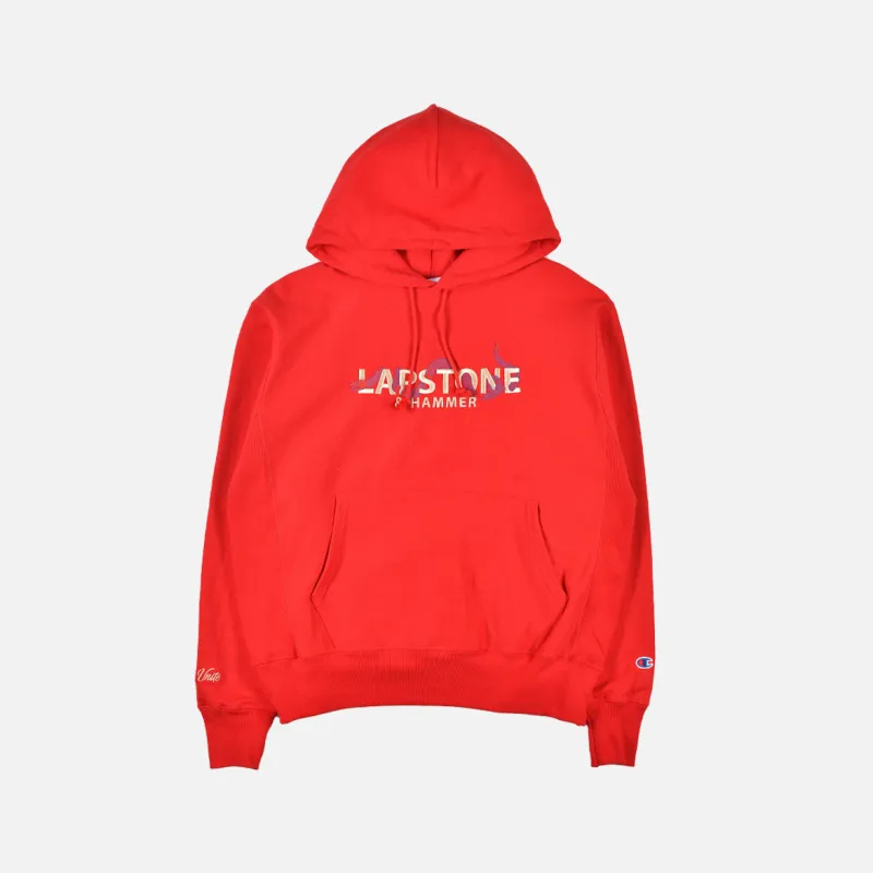 LAPSTONE UNITE PLAYOFF HOODIE - SCARLET sold by Lapstone & Hammer