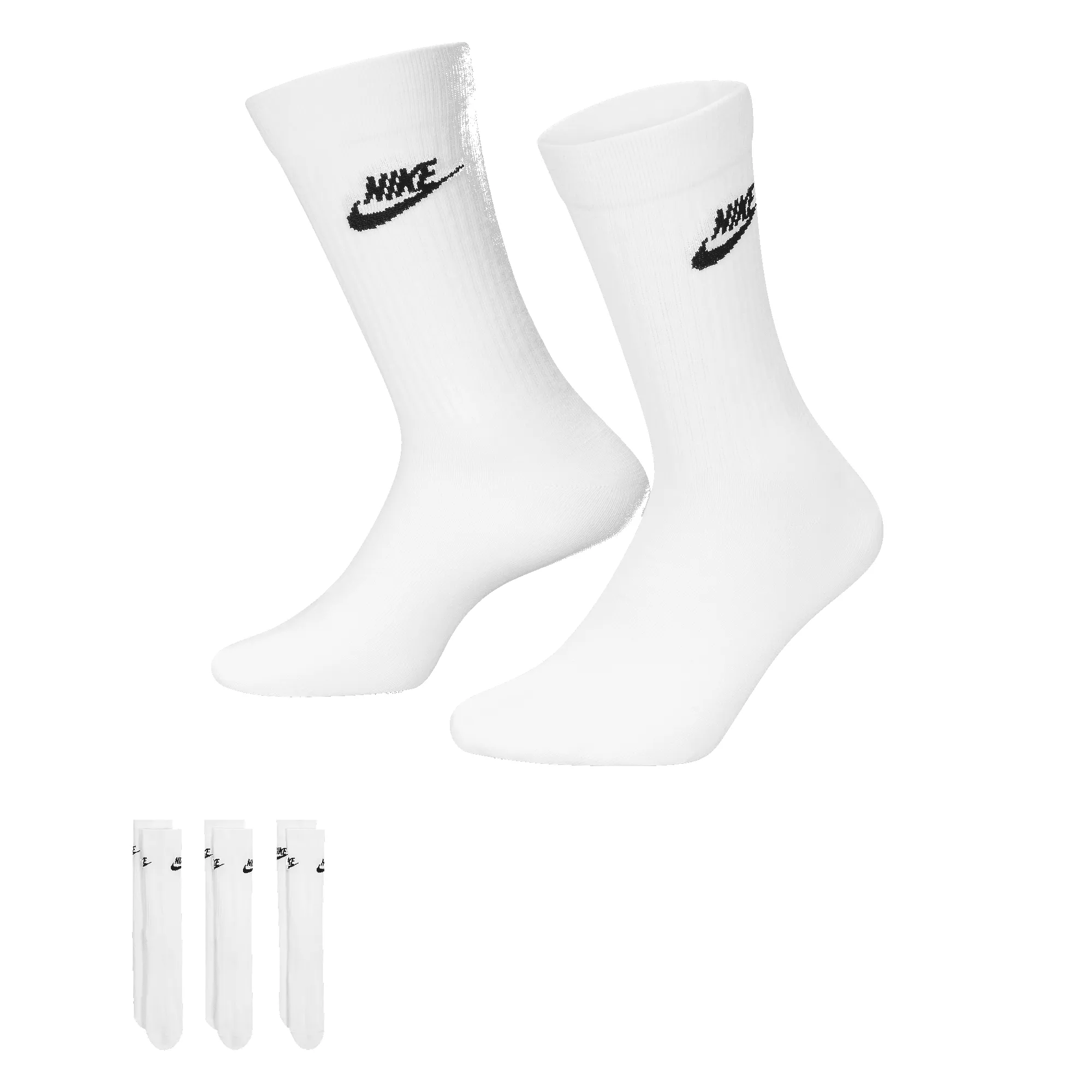 NIKE EVERYDAY ESSENTIAL 3PACK SOCKS - WHITE sold by Lapstone & Hammer