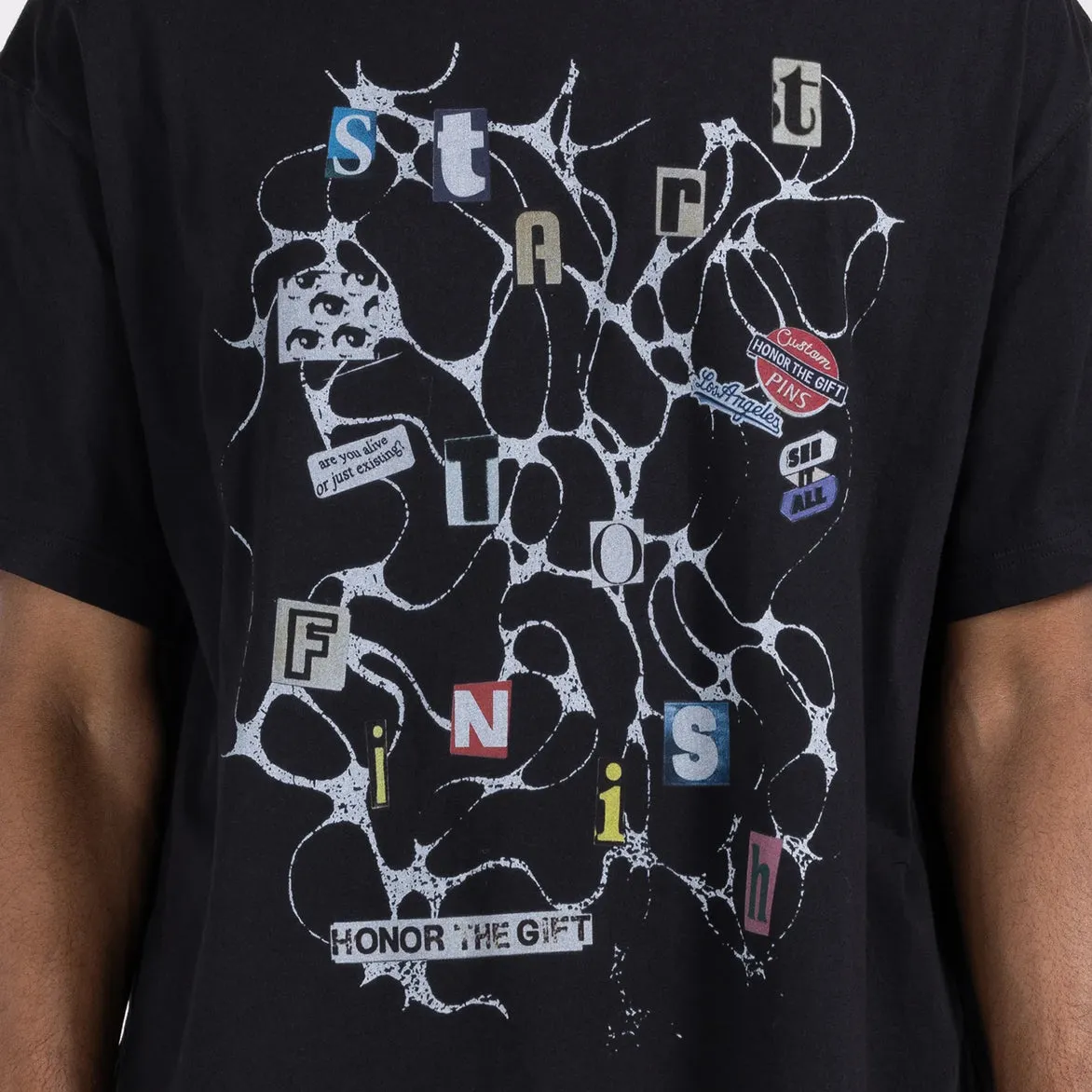 START TO FINISH TEE - BLACK sold by Lapstone & Hammer product image thumbnail 3