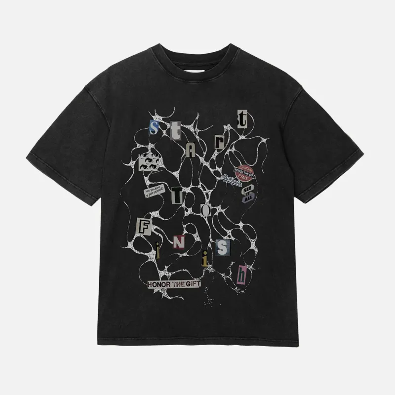 START TO FINISH TEE - BLACK sold by Lapstone & Hammer