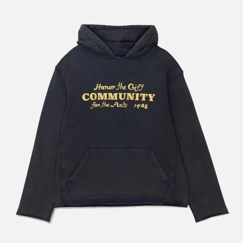 VINTAGE HOODIE - OIL BLACK sold by Lapstone & Hammer