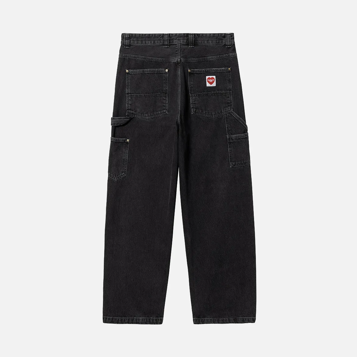NASH DOUBLE KNEE PANT - BLACK (STONE WASHED) sold by Lapstone & Hammer product image thumbnail 2