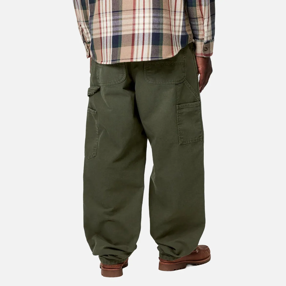 DOUBLE KNEE PANT - OLIVE (STONE CANVAS) sold by Lapstone & Hammer product image thumbnail 4