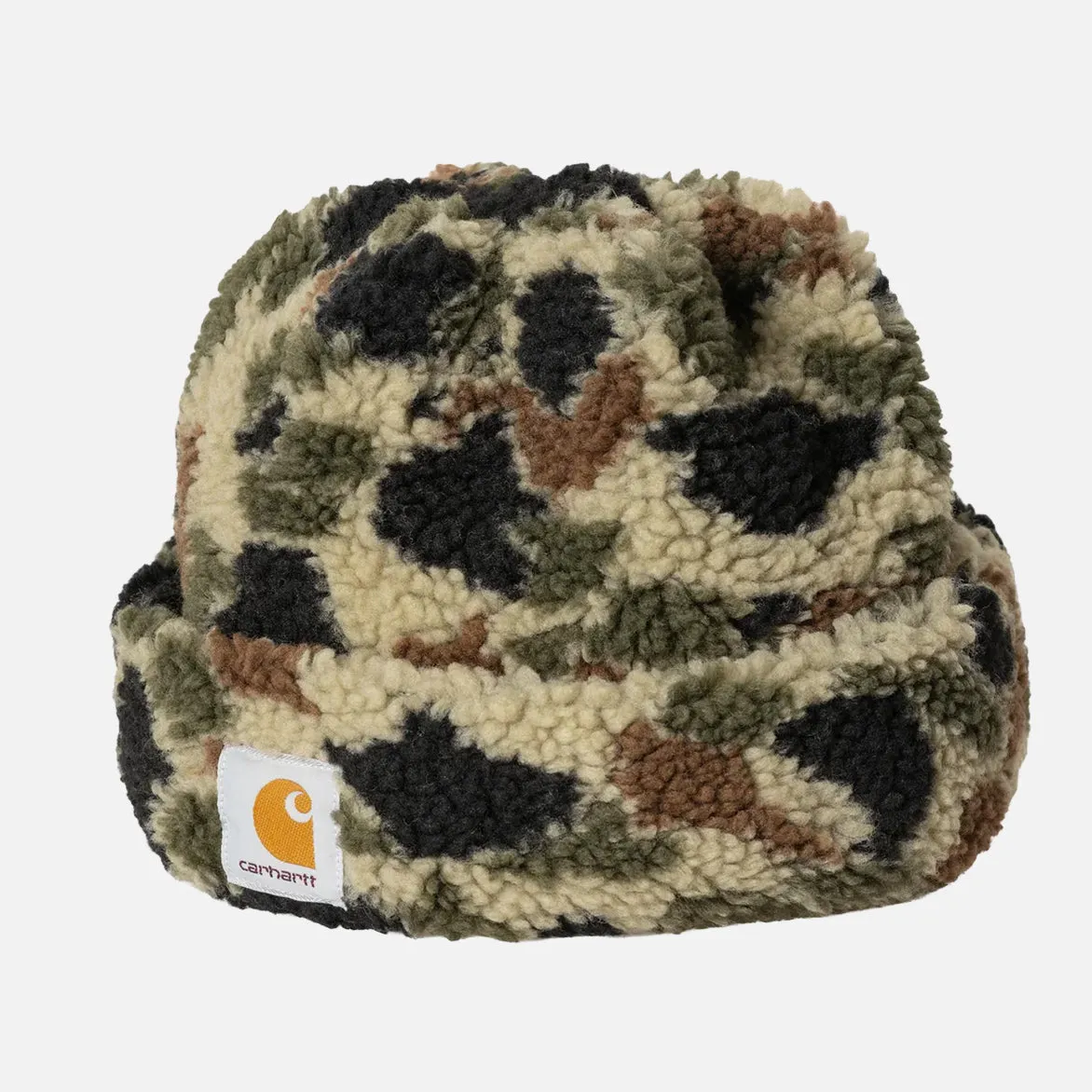 PRENTIS BEANIE - DUCK CAMO / JACQUARD GREEN sold by Lapstone & Hammer