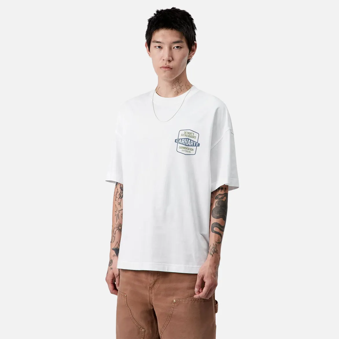 S/S NETWORKS T-SHIRT - WHITE sold by Lapstone & Hammer product image thumbnail 3