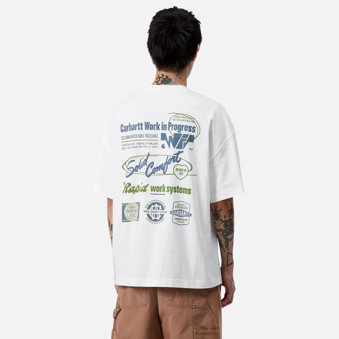 S/S NETWORKS T-SHIRT - WHITE sold by Lapstone & Hammer product image thumbnail 4