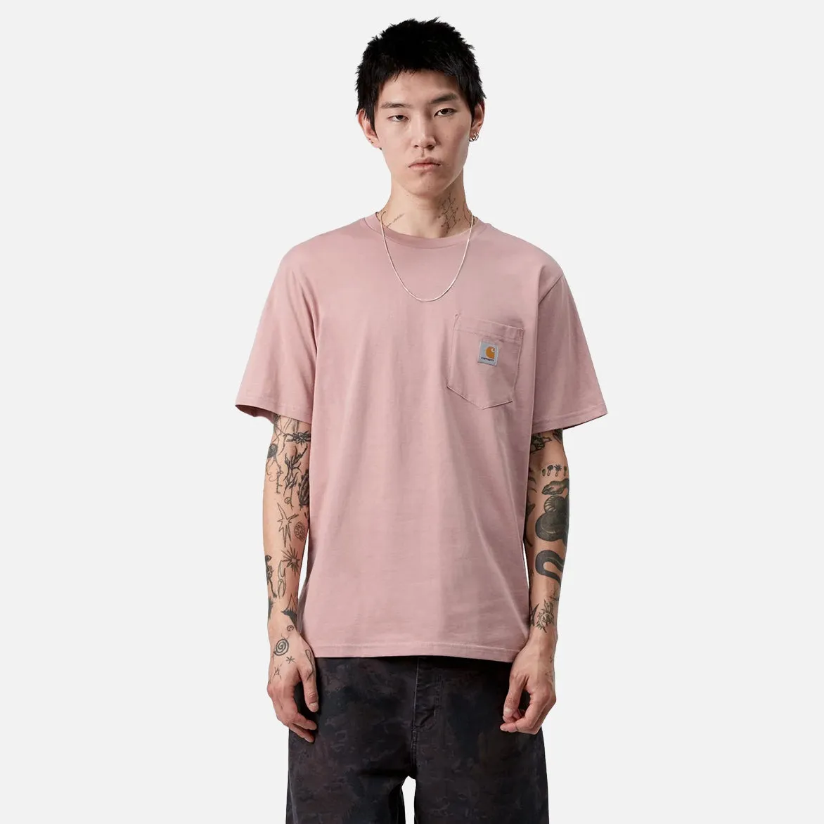 SS POCKET T-SHIRT - GLASSY PINK sold by Lapstone & Hammer product image thumbnail 3