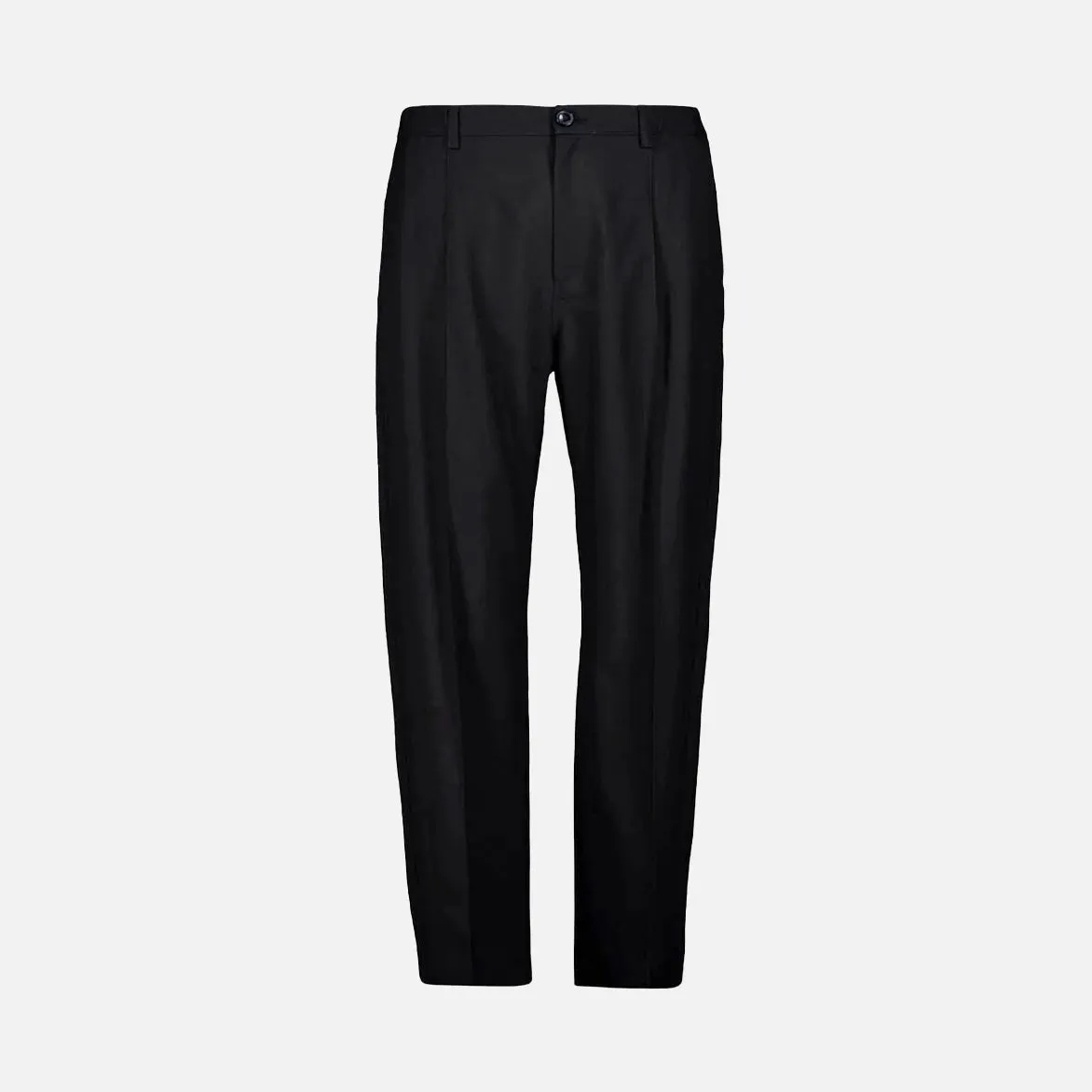 TROPICAL WOOL TROUSERS - BLACK sold by Lapstone & Hammer