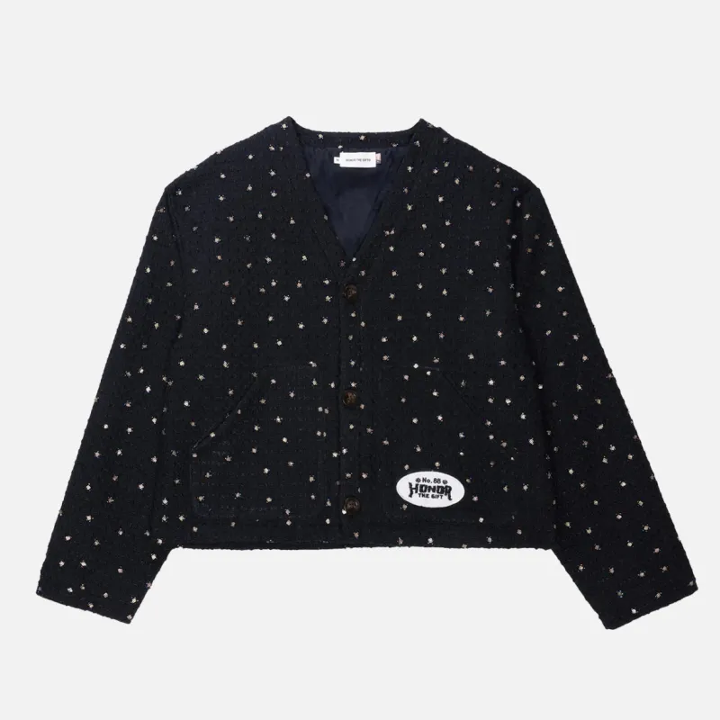 BEADED CARDIGAN - BLACK sold by Lapstone & Hammer
