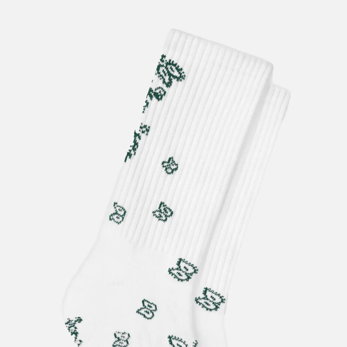 RHUDE BANDANA SOCK - WHITE / GREEN sold by Lapstone & Hammer product image thumbnail 2