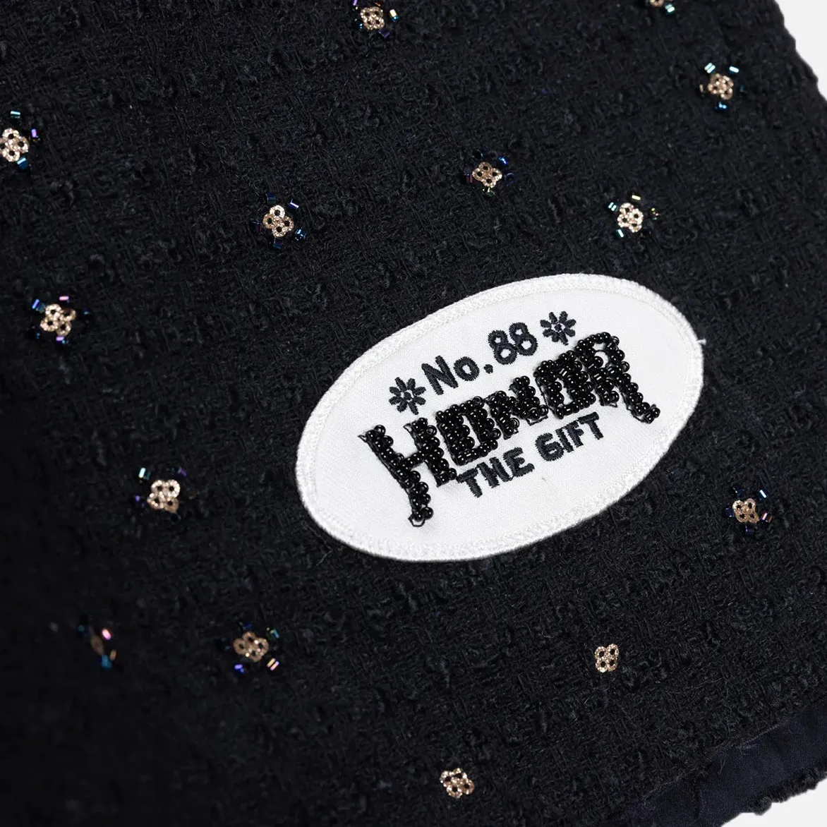 BEADED SHORTS - BLACK sold by Lapstone & Hammer product image thumbnail 3