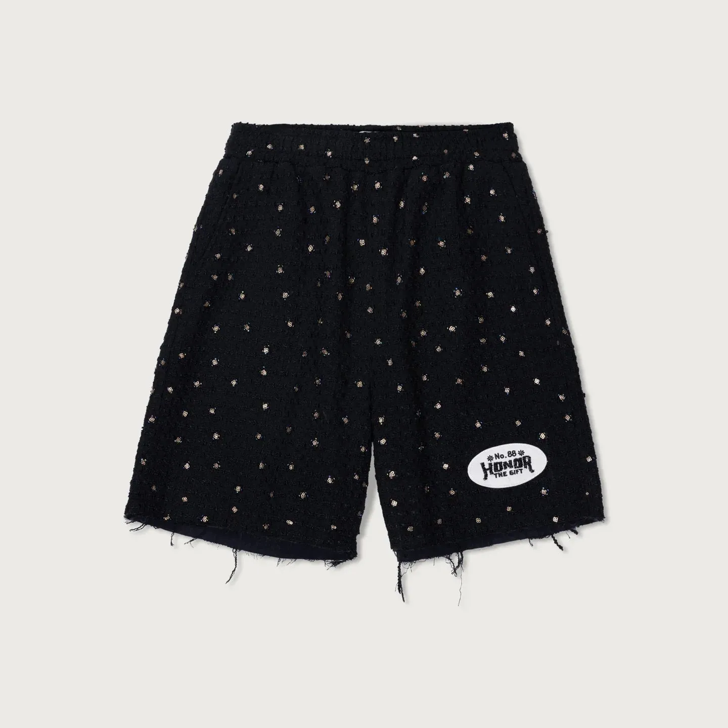 BEADED SHORTS - BLACK sold by Lapstone & Hammer